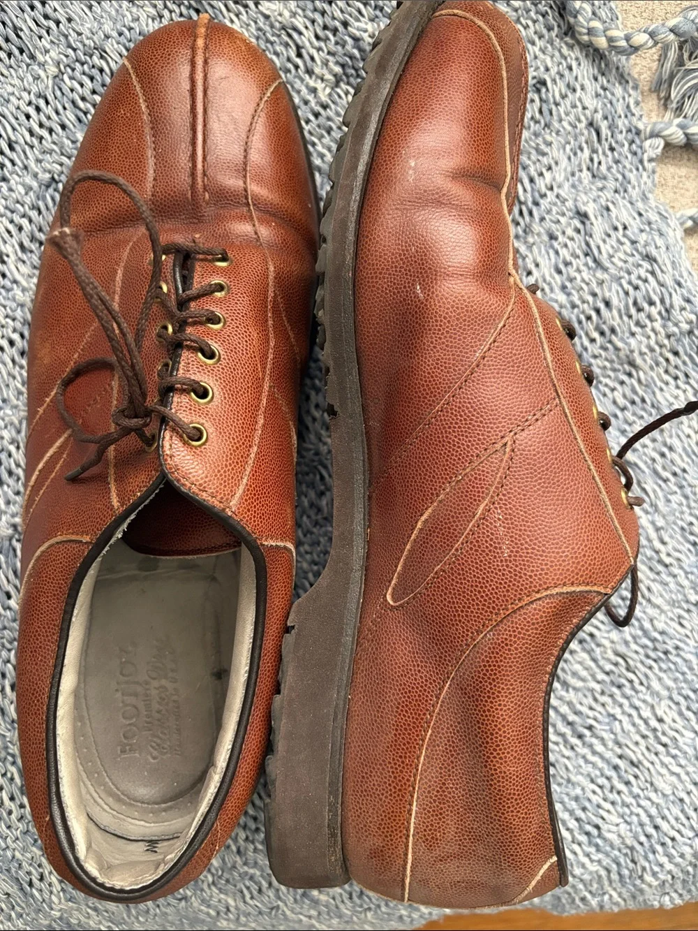 Men's Brown FootJoy Lace-Up Casual Dress Shoes